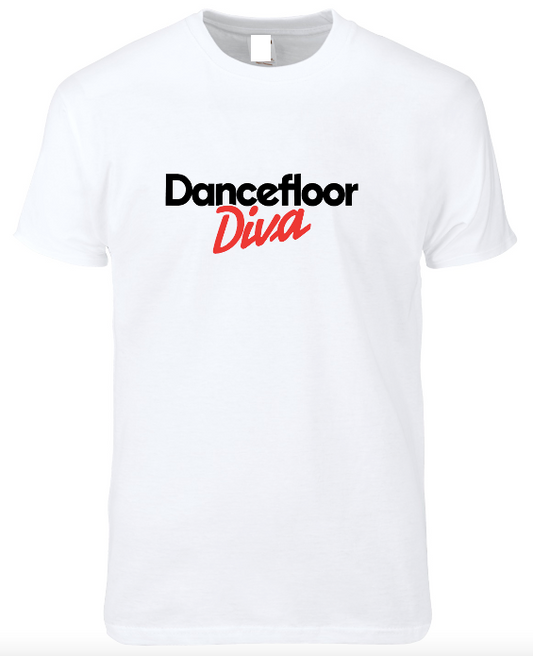 Dancefloor Diva White Tee